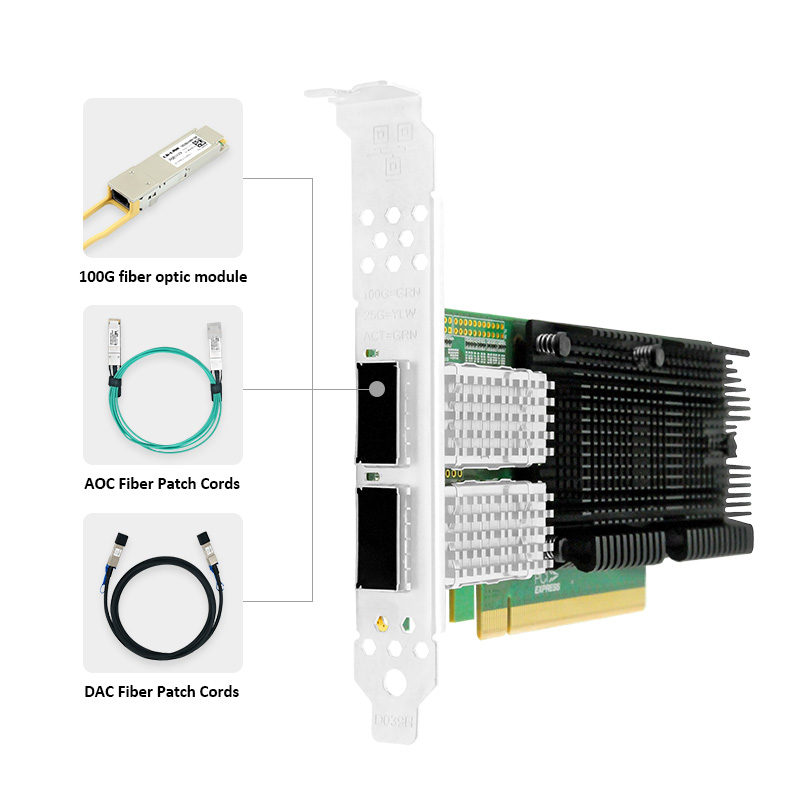 LR-LINK 1014PF 100G Ağ Kartı Ç - 100Gbe Qsfp28 Network Card incelemesi ve fiyatı